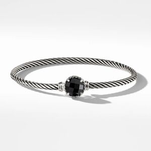 David Yurman Black Onyx Silver Bracelet